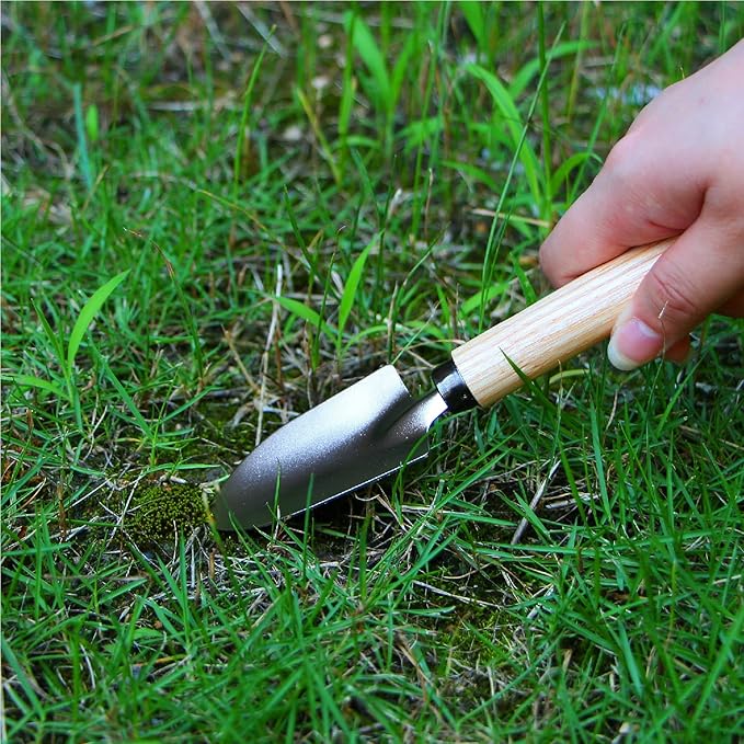 N&V Bonsai Scissors Set, 3 Pcs Set Including Bonsai Scissors, Mini Rake and Mini Shovel, For Arranging Flowers, Trimming Plants, For Grow Room or Gardening, Bonsai Tools.