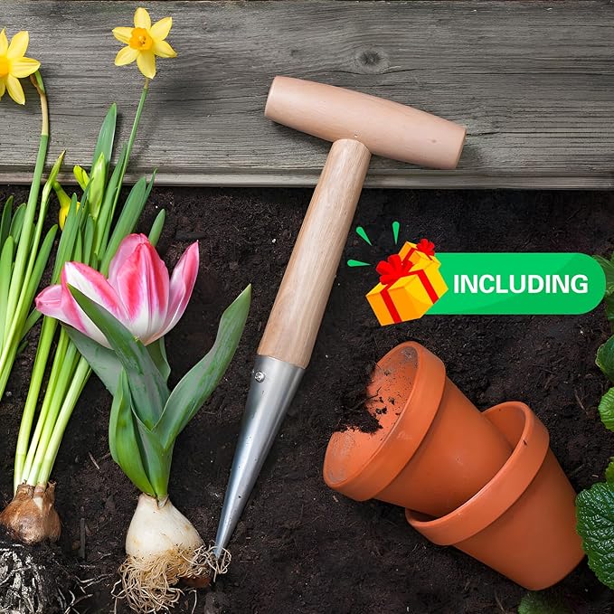 Lawn Aerator, Grass Aerator for Lawn, Manual Core Aerator Hand Tool, with 4 Hollow Slots for Lawns Garden & Compacted Soils,Heavy Duty Plug Core Aerator Lawn Tool (Black)