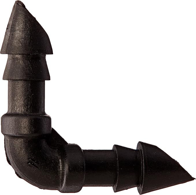 Orbit 67400 1/4" Barb Drip Irrigation Drip Elbow, 40-Pack