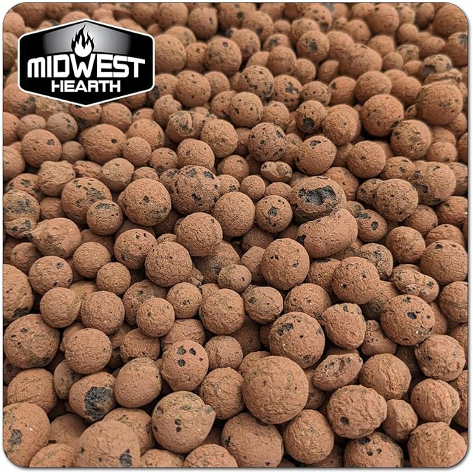 Expanded Clay Pebbles - Natural Organic LECA for Hydroponic Growing Gardening (20-lb Box)