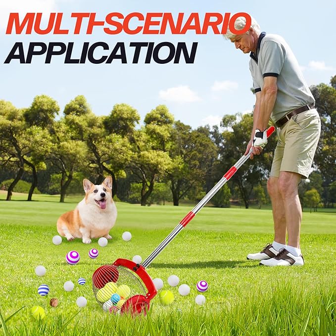 ActDoer Nut Gatherer, Walnut Picker Upper Roller, Pecan Picker Upper - Side Opening Dump | Apply to Walnut, Hickory, Chestnuts, Pinecone, Nerf Balls, Pet Toy Ball, Golf Ball, Objects Size 3/4'' to 3''