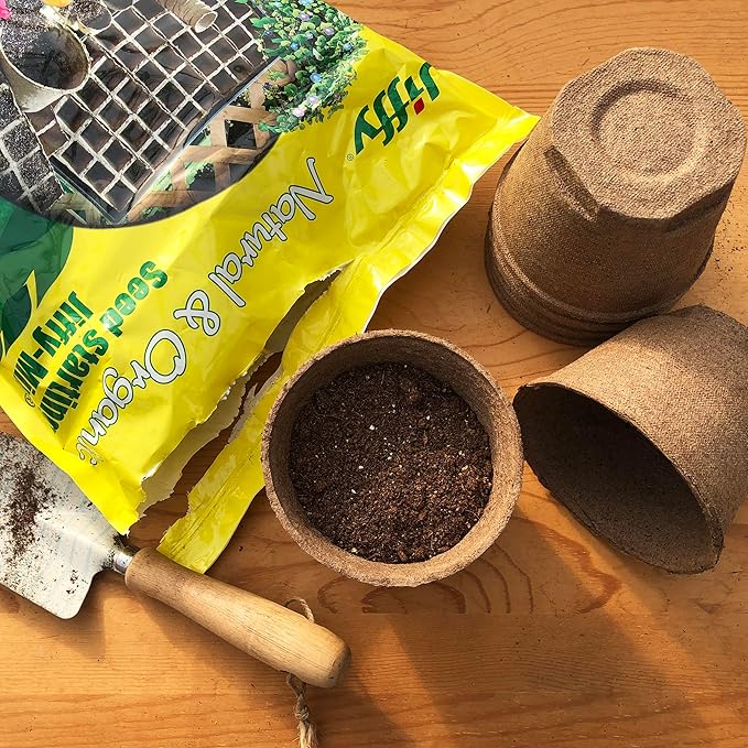 Jiffy Natural & Organic Seed Starting Soil Mix, 10 QT (2 Bags (20 QT)