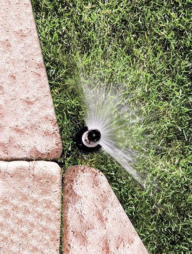 Rain Bird 1806APPRS Pressure Regulating (PRS) Professional Pop-Up Sprinkler, Adjustable 0° - 360° Pattern, 8' - 15' Spray Distance, 6" Pop-up Height, Black