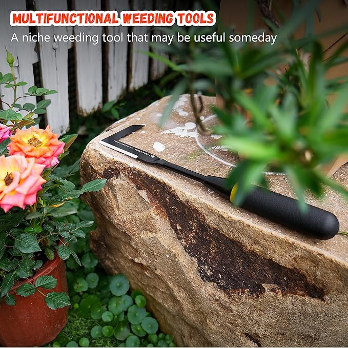 Crack Weeder Tool, Heavy - Duty Stainless - Steel Versatile Weed Remover, Ideal for Clearing Weeds in Road Brick Joints and Garden Patio Gaps