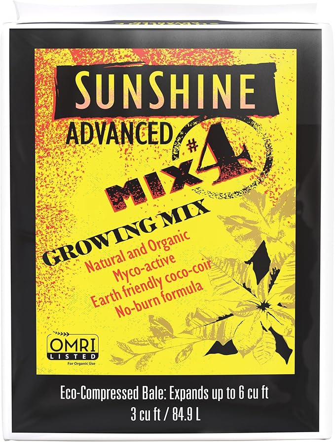 SunGro Horticulture (504500CFC003P) SUGRADV3.0 3-Cubic Feet SunGro Horticulture Advanced 4 Sunshine Mix for Plants