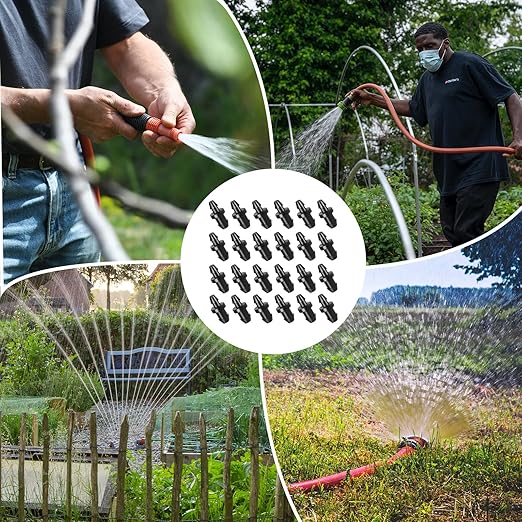 TOYMIS 100pcs Drip Irrigation Plugs, 1/4 Inch Drip Irrigation Goof Plugs Line Irrigation Tube End Closures for Home Garden Lawn Pipe Supplies