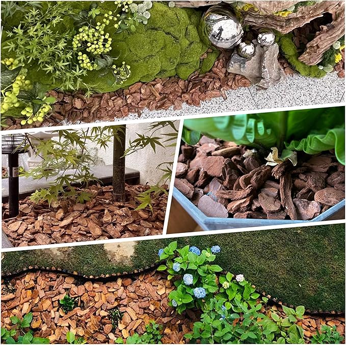 3 Quart Organic Big Size Orchid Bark for Plants, Root Development of Orchid Plants and Garden Soil Amendment