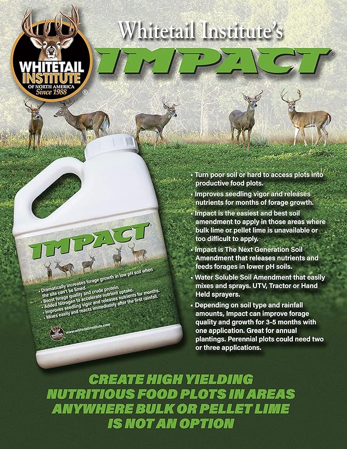 Whitetail Institute Impact Soil Amendment for Deer Food Plots, One Size