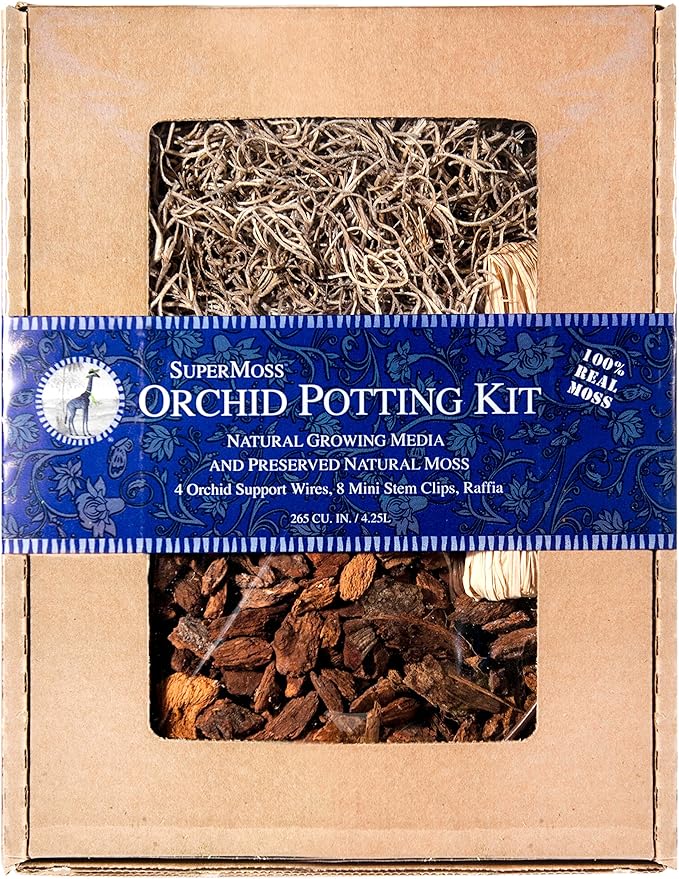 SuperMoss (90450 Orchid Potting Kit, Spanish Moss Natural, 200 cu. in.