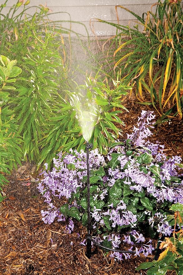 Rain Bird MIST-F/2S Drip Irrigation 10-32 Threaded Mister, Adjustable 360° Full Circle Pattern, 0 - 1.5' Spray Distance, 2-Pack