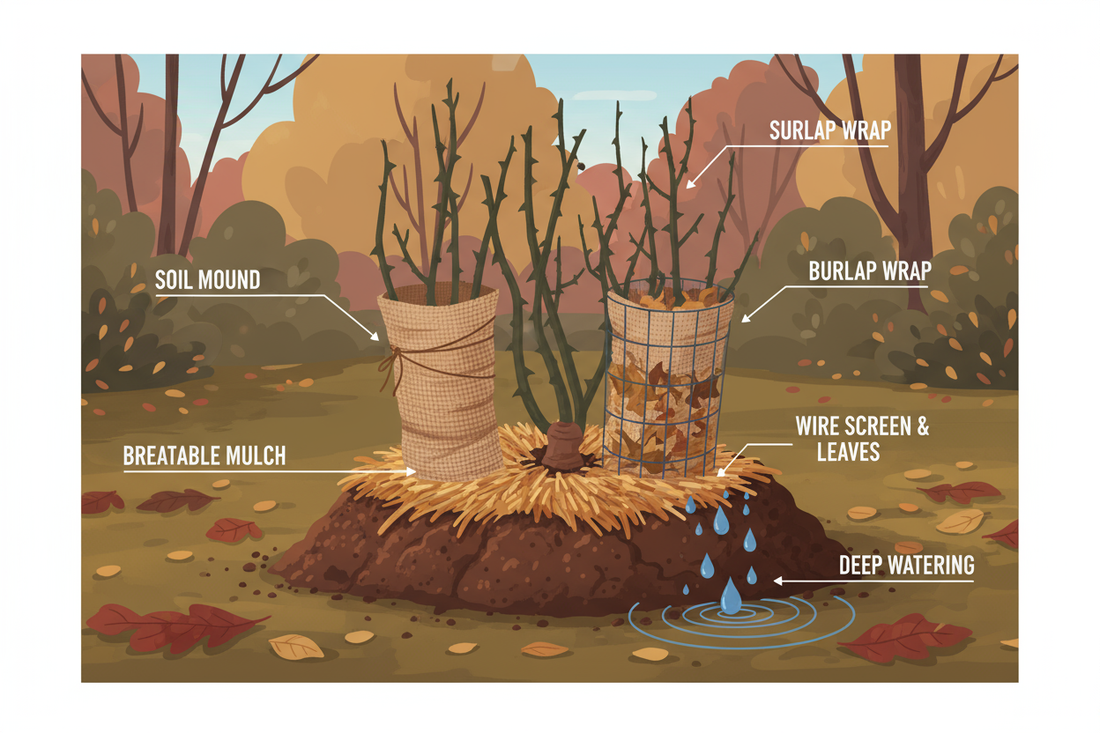Protect Roses in Winter (Late-Fall Edition): Save buds, stop cane dieback, and get a heavier first flush