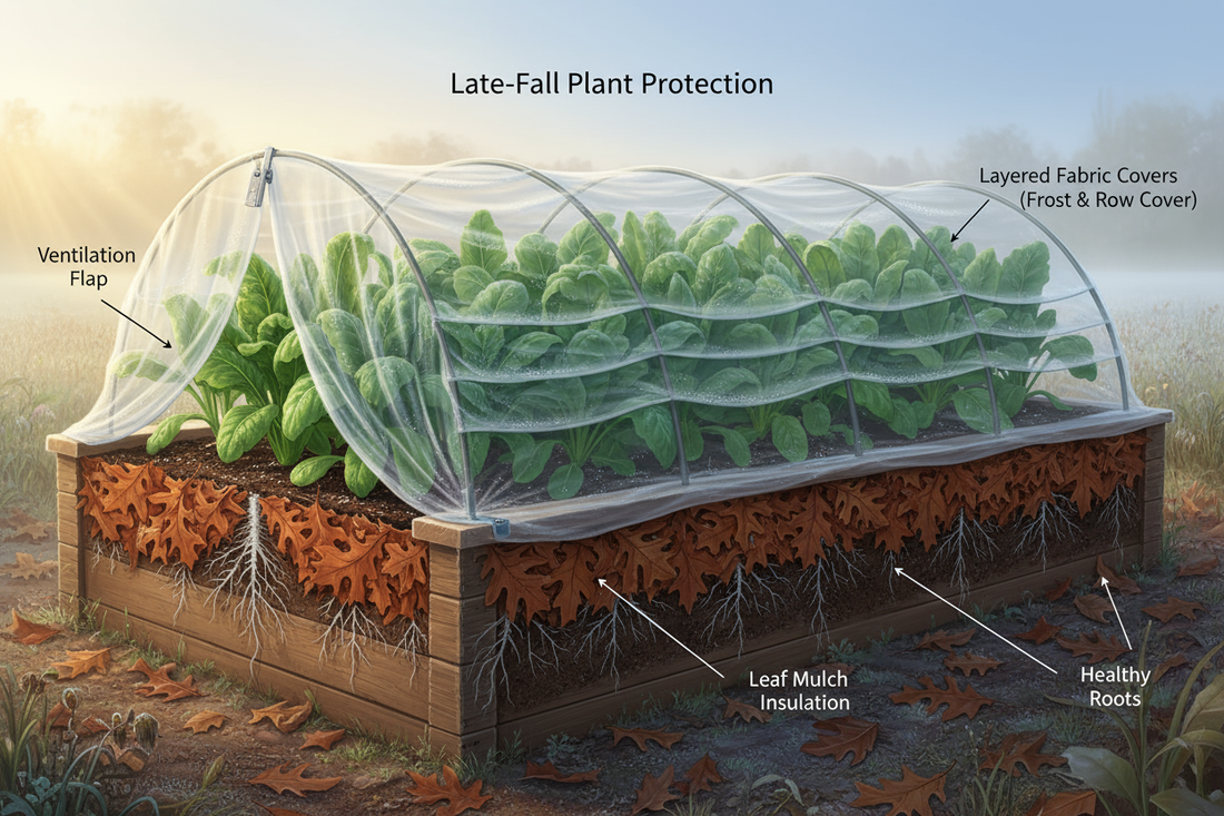Frost Protection for Plants (Late-Fall Edition): Keep roots alive, leaves unburned, and harvests going longer