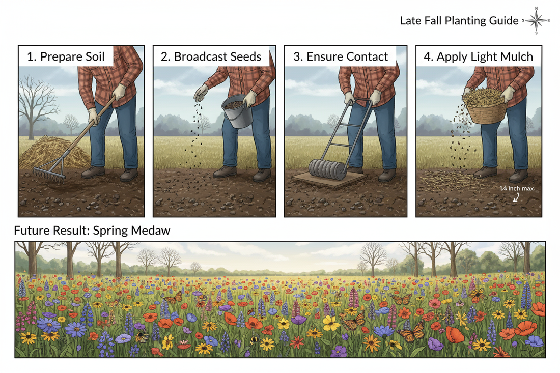 Plant Wildflower Seeds in Fall (Late-Fall Edition): Dormant seeding for effortless color and early pollinators
