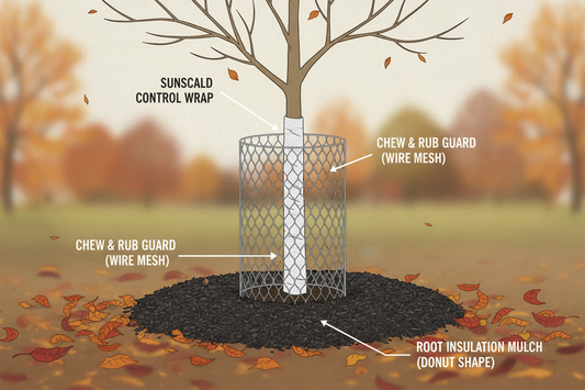 Wrap Trees for Winter (Late-Fall Edition): Stop sunscald, prevent cracking, and block animal damage