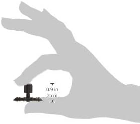 Orbit 67404 5-Pack 1/4-Inch Barb Shut-Off Valve, Black