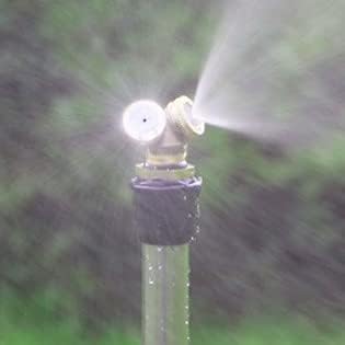 Joywayus Brass Misting Spray Nozzle 1/2" NPT Male 2-Holes Garden Sprinklers Irrigation Connector Water Sprinklers Mister Heads Fitting with Filter Mesh (Pack of 3)