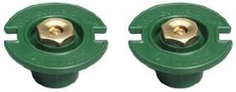 Orbit 54024 Green Flush Head Full Pattern Brass Nozzle (Pack of 2)