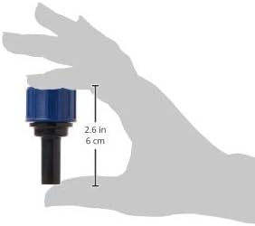 Raindrip R325CB Compression Swivel Adaptor with Washer, Connects 1/4 Inch Tubing or Dripline to 3/4 Inch MHT Hose Bibb or Garden Hose, Black