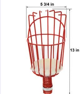 Fruit Picker Tool,10 FT Long Fruit Picker Equipped with Optional Splicing of Lightweight Stainless Steel to Pick Apples, Oranges and Fruit Trees