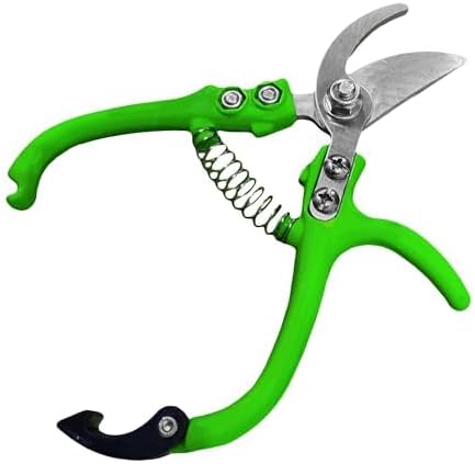 GARDEN GURU Ergonomic Garden Snips Clippers - Professional Hand Pruner Pruning Shear Scissors with Comfort Grip Handles for Gardening Trimming and Yard Work – High Carbon Steel (2 Pack)
