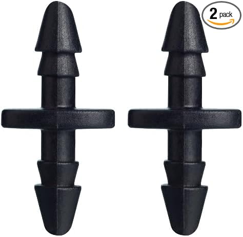 Orbit 67402 1/4" Barb Drip Irrigation, Drip Coupling, 50-Pack, Black