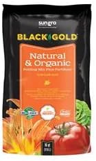 Black Gold Organic in/Outdoor Potting Soil, 16 Quart Bag (1)