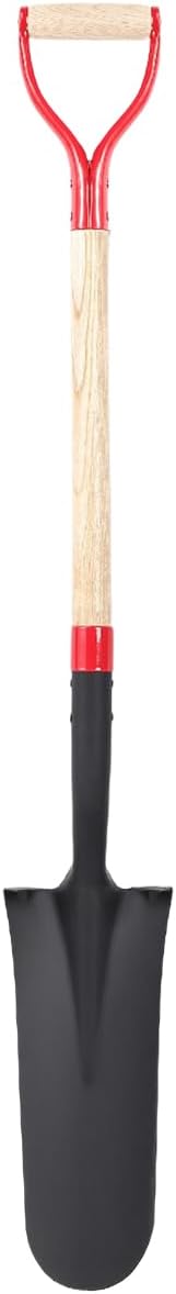 Nohovu Spade Shovel for Digging, Heavy Duty Shovel with D-Handle, Trench Shovel for Gardening, 45 Inches