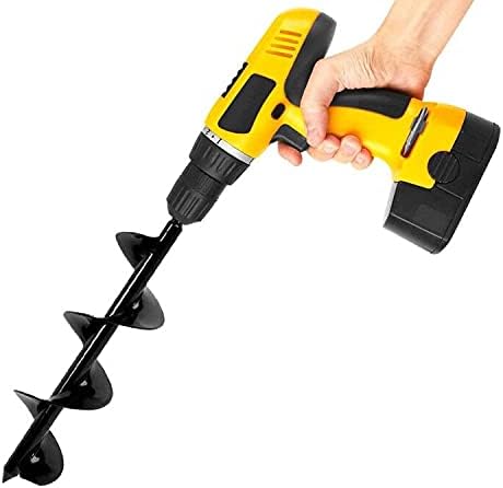 ERYTLLY Bulb Planter, Auger Spiral, Garden Planter Tool 7.6cm x 61cm,Rapid Umbrella Hole Digger for Planting Bulb Seedlings Bedding Tulips, and Digging Weeds Roots