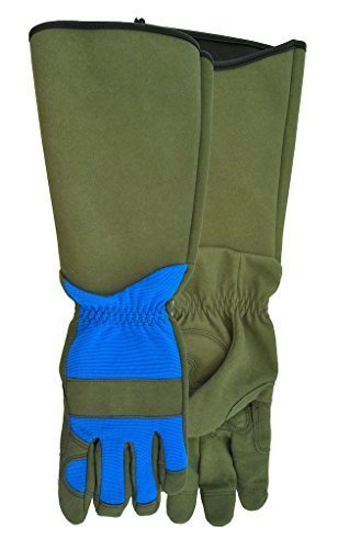 #307 Game of Thorns Ladies Gauntlet Gardening Gloves made with Recycled WasteNot™ Polyester (L (Pack of 1))