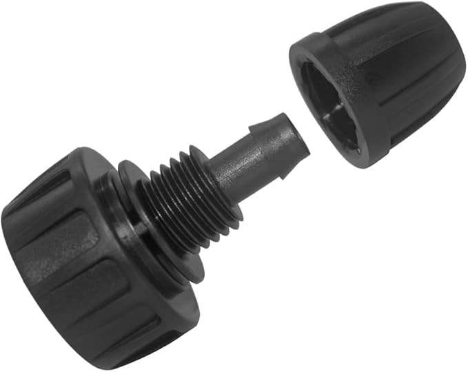 Hooshing 4PCS 3/8 Inch Drip Irrigation Tubing to Faucet Garden Hose Adapter 3/4" to 3/8" Irrigation Hose Adapter Reusable Connector Fittings for Garden Supplies