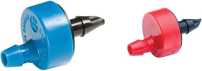 Rain Bird SW05-10PS Drip Irrigation Spot Watering Dripper/Emitter, 0.5 (1/2) Gallon Per Hour, 10-Pack & SW20-30PS Drip Irrigation Spot Watering Dripper/Emitter, 2 Gallon Per Hour, 30-Pack