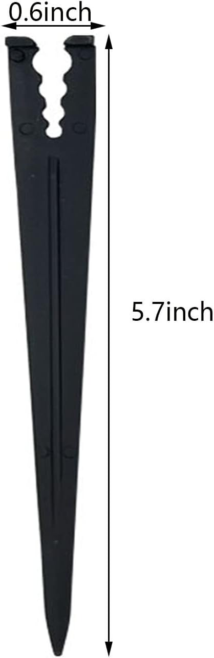 200 Pcs Drip Irrigation Stakes for 1/8" 1/4" Drip Tubing Hold Stakes for Garden Hydroponics Growing