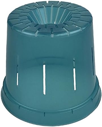 rePotme 6 inch Orchid Pot 3 Pack - Slotted Orchid Pots with Holes for Repotting (Blue Sapphire)