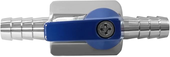 Beduan 3/8” Barb Ball Valve 304 Stainless Steel Mini Shut Off Valve for 3/8 ID Hose Water Gas Fuel Drip Irrigation and Aquariums(Pack of 2)