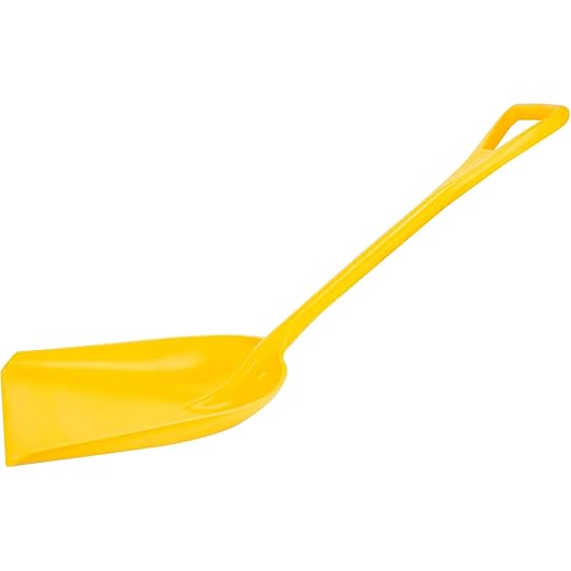 SPARTA 41077EC04 Plastic Sanitary Shovel, Food Safe Plastic Shovel For Commerical Kitchens, 14 Inches, Yellow, (Pack of 3)