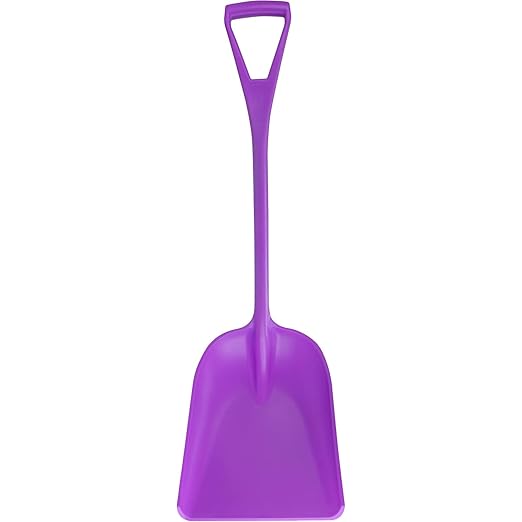 SPARTA 41077EC68 Plastic Sanitary Shovel, Food Safe Plastic Shovel For Commerical Kitchens, 14 Inches, Purple, (Pack of 3)