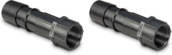 Rain Bird EFP075FS Drip Irrigation Coupling Adapter, 3/4" Female Pipe Thread x 1/2" Easy Fit Universal Fitting, Fits All 1/2" and 5/8" Tubing (Pack of 2)