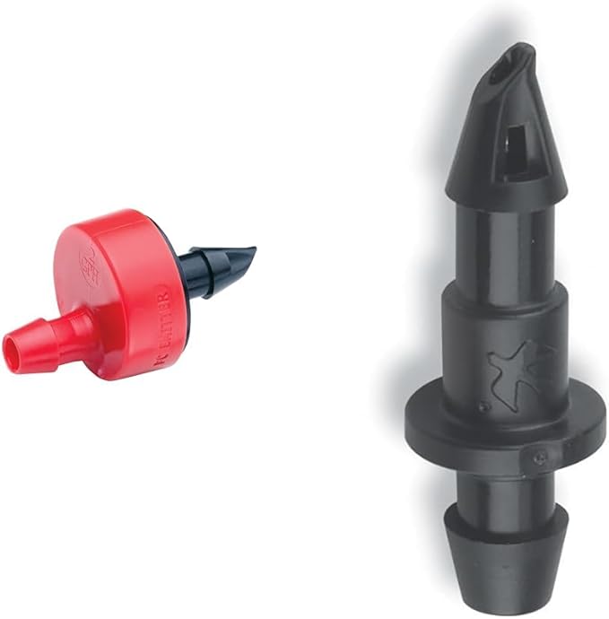 Rain Bird 30-Pack 2 GPH Drip Emitters & 30-Pack 1/4" Barbed Drip Irrigation Coupling Fittings