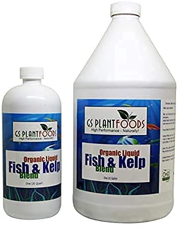Omri Listed Fish & Kelp Fertilizer for Plants (55 Gallon) - Organic Fertilizer for Vegetables, Trees, Lawns, Shrubs, Flowers, Seeds & Plants - Hydrolyzed Fish and Seaweed Blend