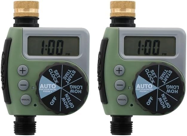 Orbit 62056 One Outlet Single-Dial Hose Faucet Timer (Pack of 2)