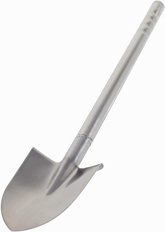LUBAN Stainless Steel Garden Shovel Hand Tool Digging Weeding Seeding Turning Soil 23.6-Inch 60CM