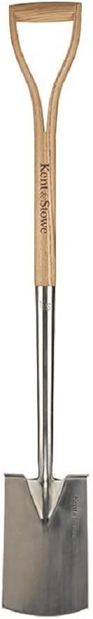 Kent & Stowe Classic Stainless Steel Border Spade, Brown, 39"