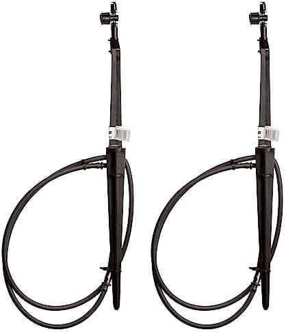 Rain Bird MSSTKTH1S Drip Irrigation Micro-Spray on Adjustable Height Staked Riser with 1/4" Tubing and Barbed Coupler, 180° Half Circle Pattern, 0-10.5’ Spray Distance,Black (Pack of 2)