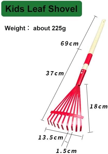 Mini Garden Tools- Kids Gardening & Lawn Care Hand Tools/Small Patio, Lawn & Garden Tools Set (Leaf rake)