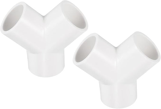 PATIKIL 20mm PVC Pipe Fittings, 1 Pack 3 Way Y Shape Water Tubing Joint Connectors Adapters Union for Garden Irrigation Home Aquarium