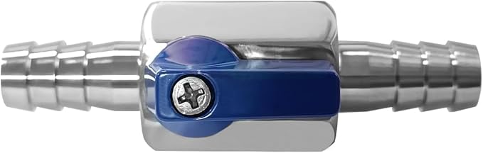 Beduan 1/2” Hose ID Barb Ball Valve 304 Stainless Steel Mini Shut Off Valve for Water Gas Fuel Drip Irrigation and Aquariums