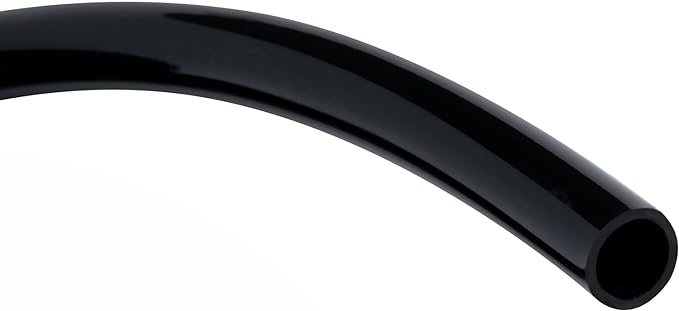 Black Vinyl Tubing 1” ID × 1 1/4” OD - 50 Feet PVC Flexible Plastic Tube Hybrid Hose, Transfer Water Air Oil for Pond Fountain Garden, Non-toxic and BPA free