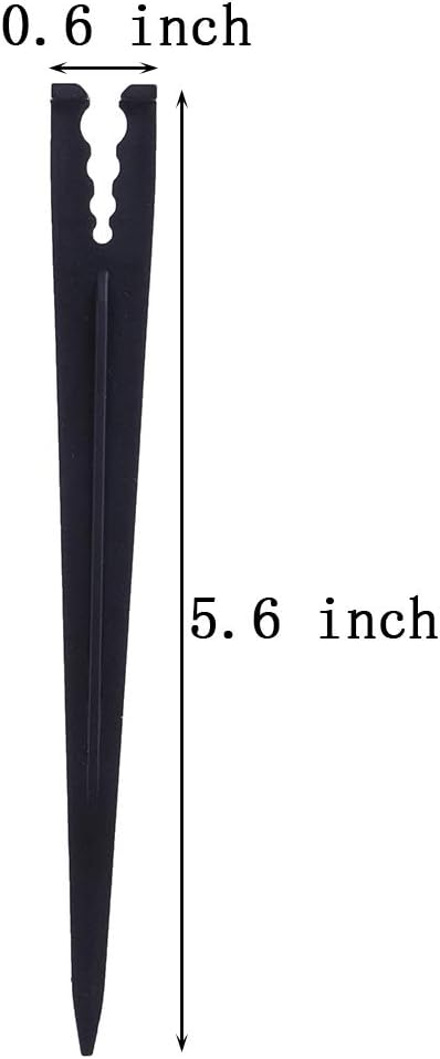 200 Pcs Plastic Irrigation Drip Support Stakes for 1/4-Inch Tubing Hose 4/7 or 3/5 Irrigation Hose Holder&Emitters/Drip Irrigation Kits/Garden Tools for Vegetable Gardens Flower Beds Herbs Garden