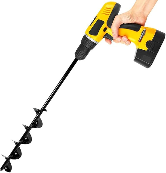 ERYTLLY Bulb Planter, Auger Spiral, Garden Planter Tool 3 x 24 Inch,Rapid Umbrella Hole Digger for Planting Bulb Seedlings Bedding Tulips, and Digging Weeds Roots