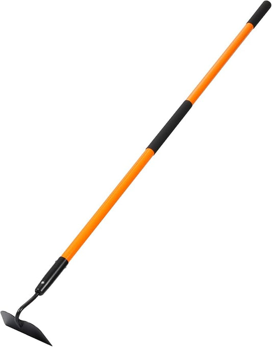 Garden Hoe Tool, Heavy Duty Hoe Garden Tool, Garden Hoe for Weeding with Long Fiberglass Handle, 58 Inches